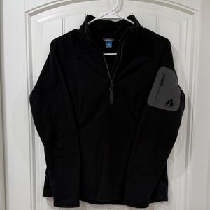 Eddie Bauer First Ascent Black Zip-Up Women's Top